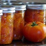 Canned fresh tomatoes